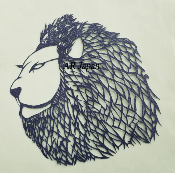 3時間で作る「ライオン」の切り絵