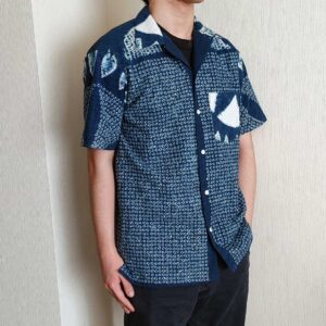 アロハシャツ（ビンテージクロス、絞り染め）